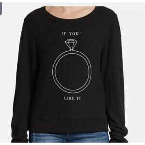 NWOT Wildfox XS If You Like It Put a Ring On It Sweatshirt 115206